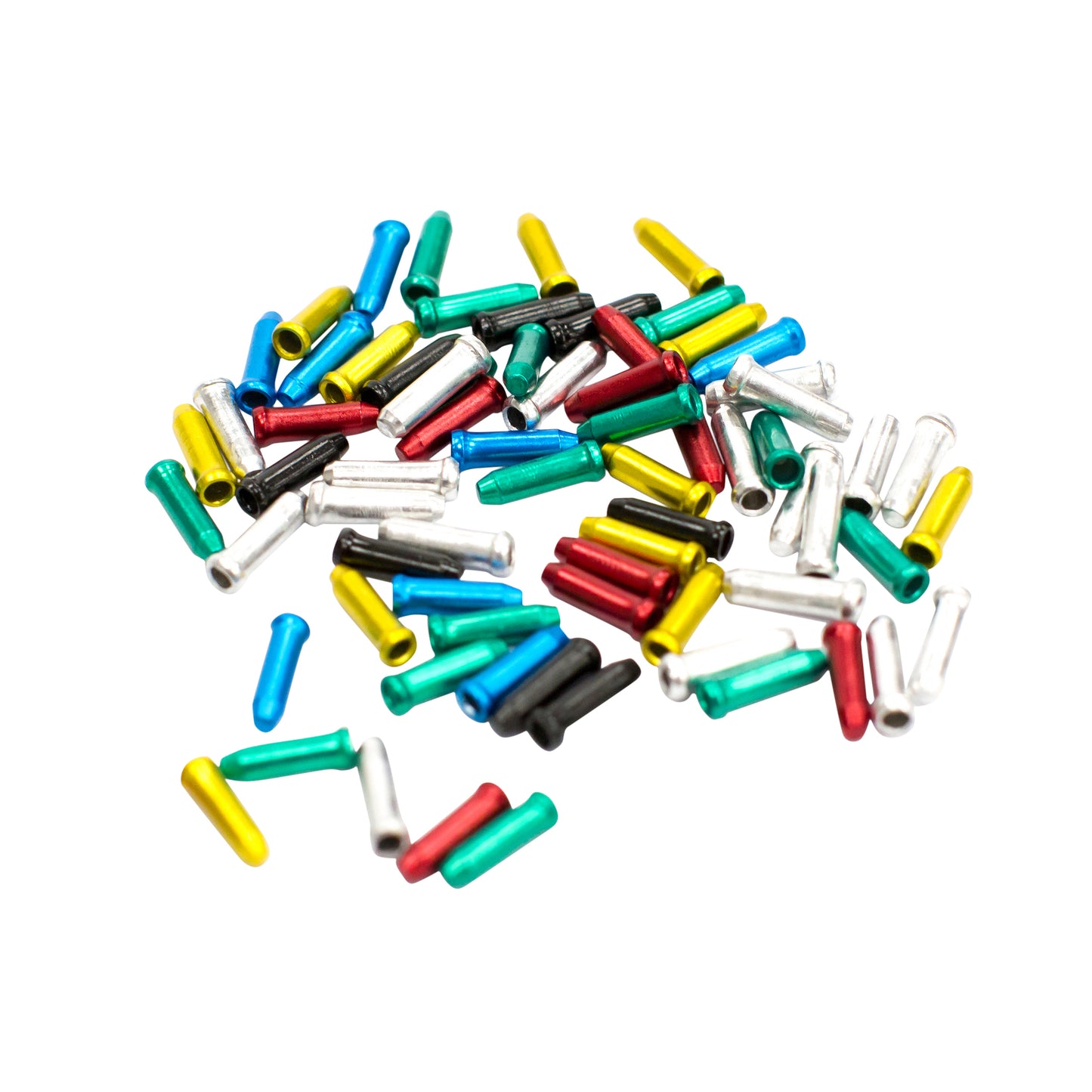Embout de câble dérailleur-frein Fibrax colori assorti (boite de 500)