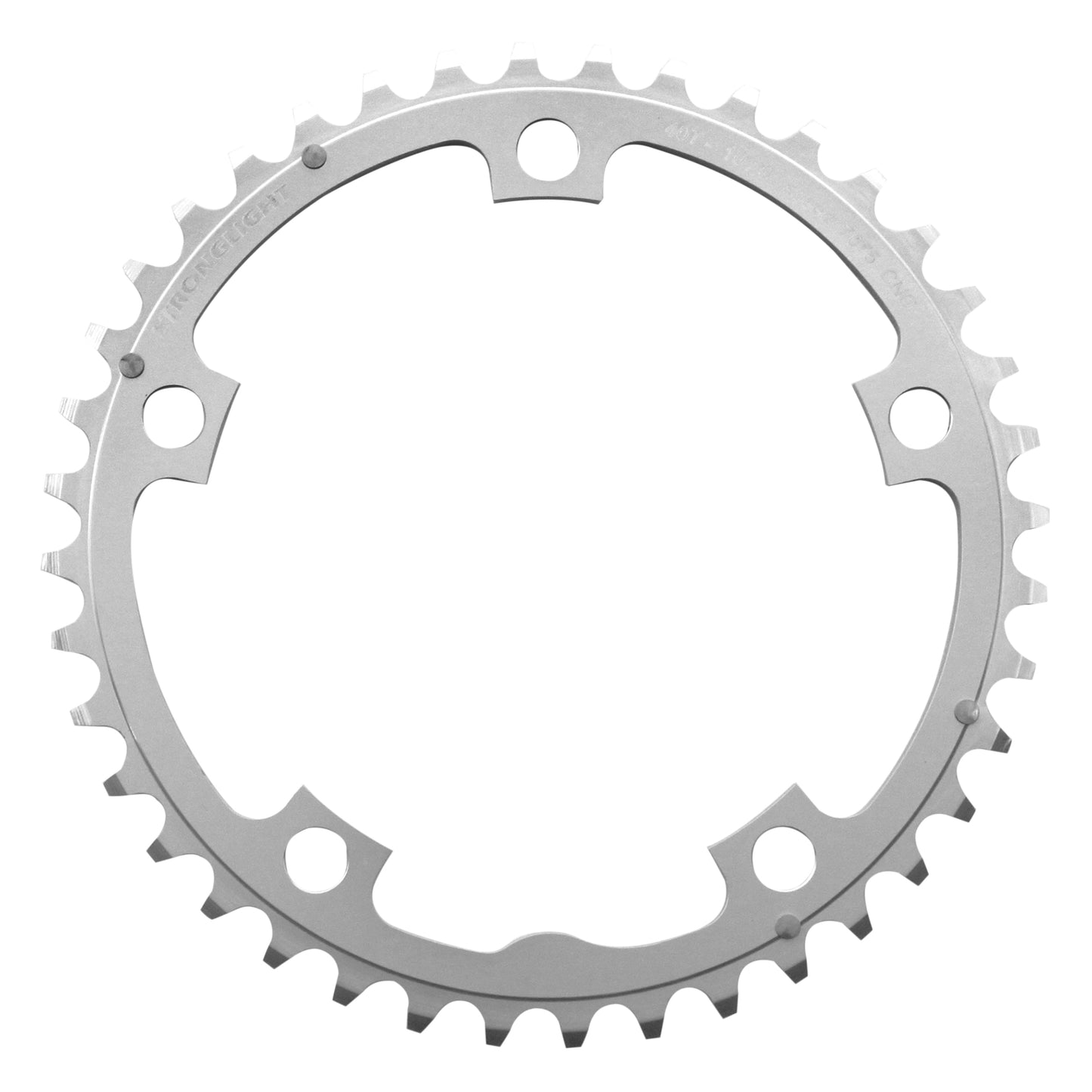 Stronglight D130 40T middle triple Shimano silver road chainring