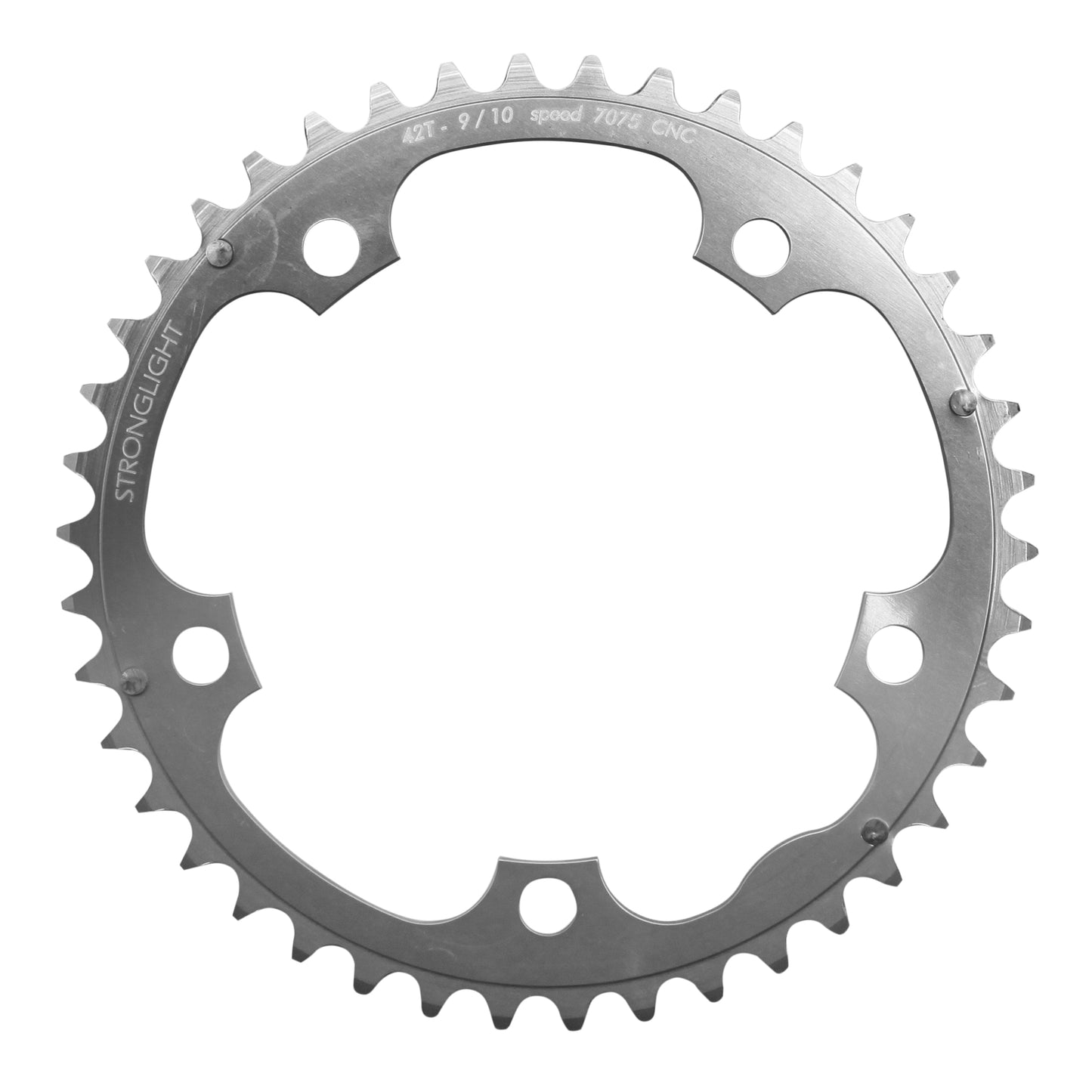 Stronglight D130 42T Triple Shimano Silver Road Chainring