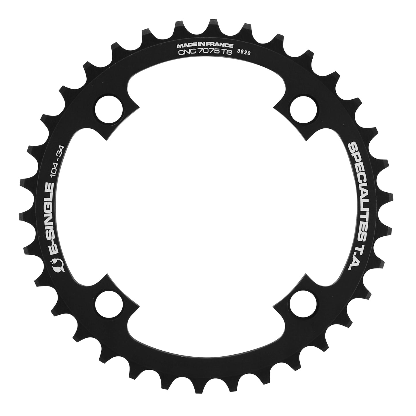 TA E-Single 4-bolt D104 chainring for Bosch Brose Yamaha 34T