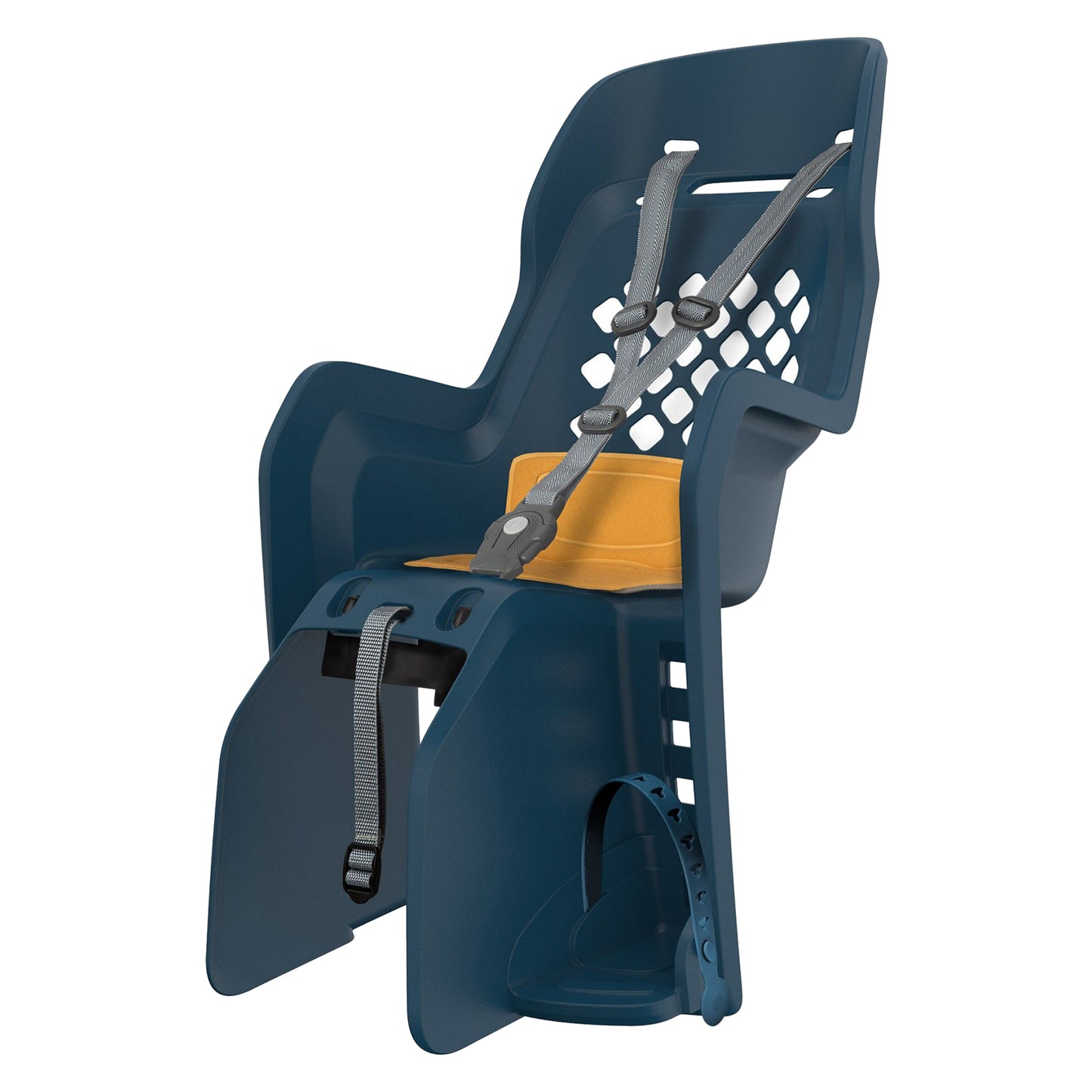 Siège enfant arrière Polisport Joy porte-bagage jeans jaune