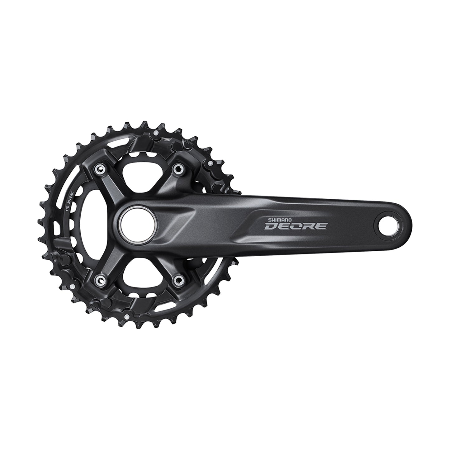 Pédalier VTT Shimano Deore M5100 noir 175 36x26 axe intégré