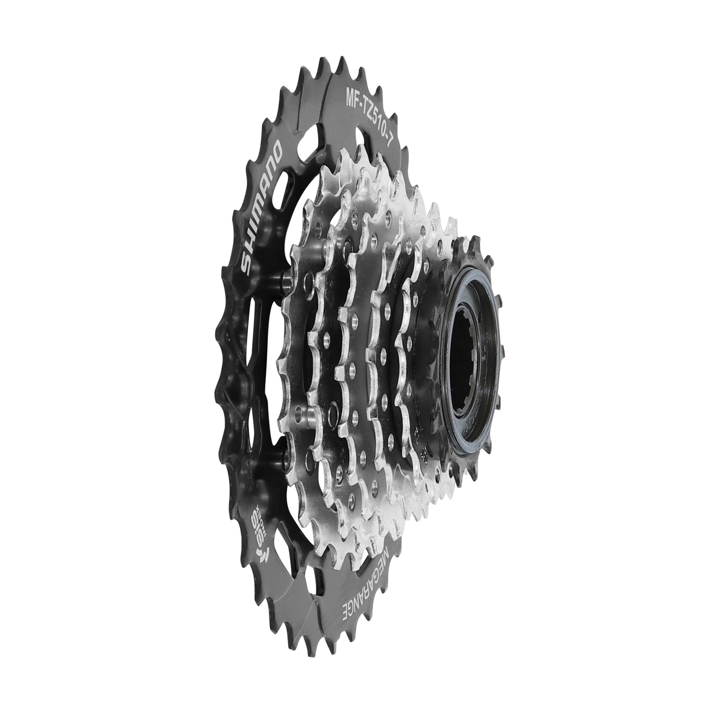 Freewheel 7V Shimano TZ-510 14-34 Megarange silver-black