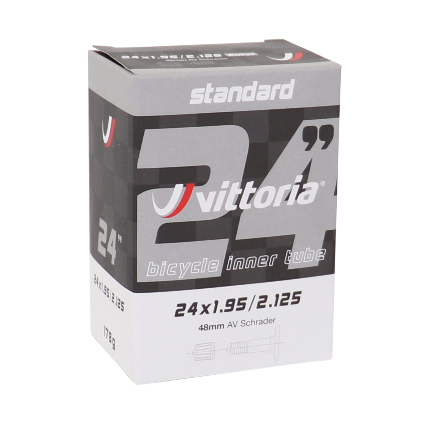 Chambre à air vélo 24 x 1.90-2.125 Vittoria valve standard