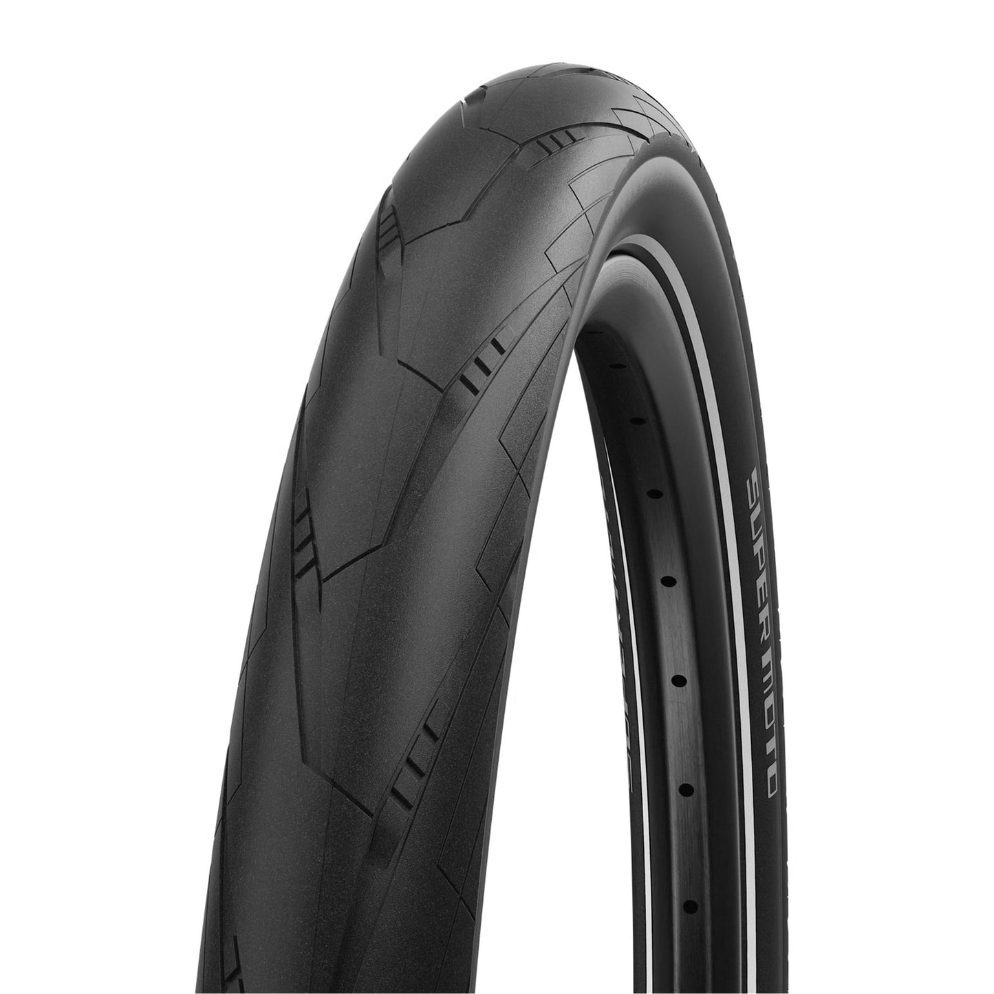 Pneu VTT SUV - VAE 29 X 2.40 Schwalbe Super Moto Slick Noir TR (62-622) Double Defense flanc Reflex Homologué VAE e50
