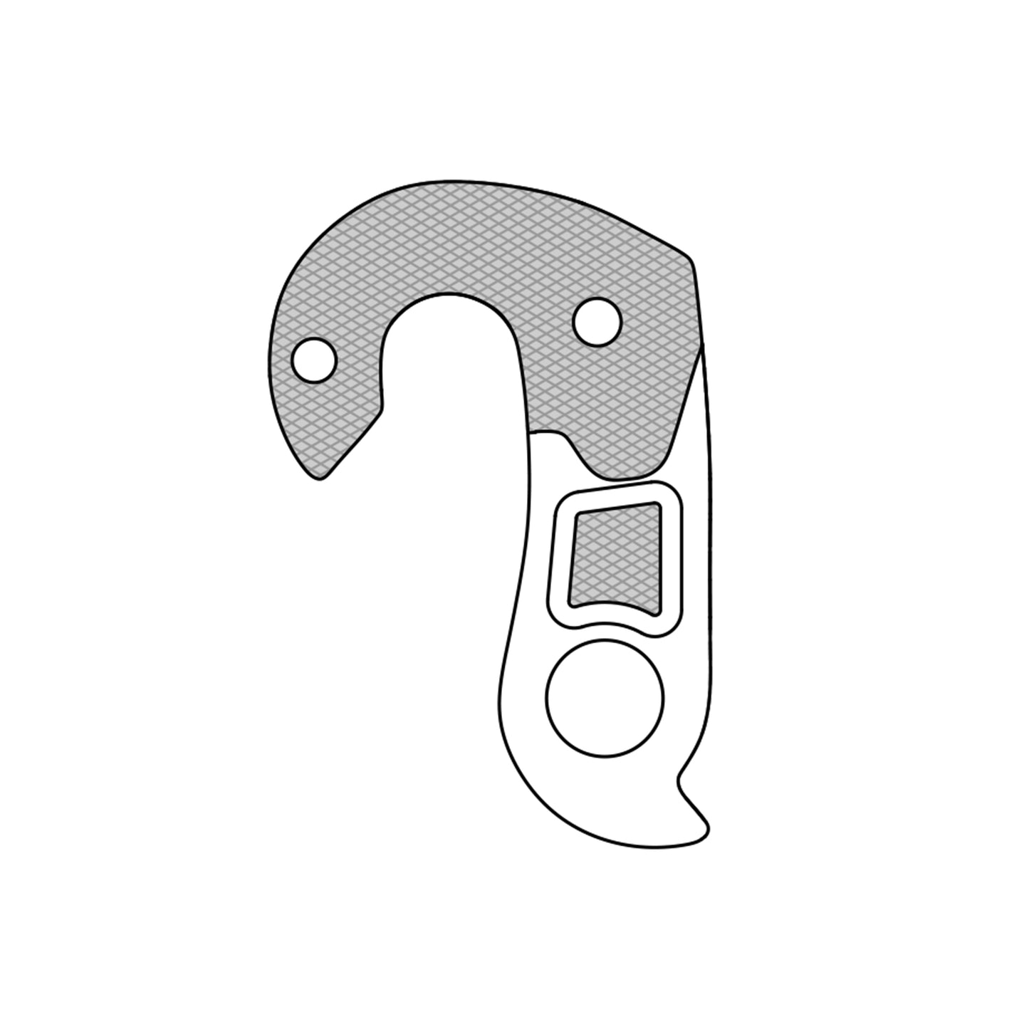 Patte dérailleur alu Marwi pour Decathlon GH-268