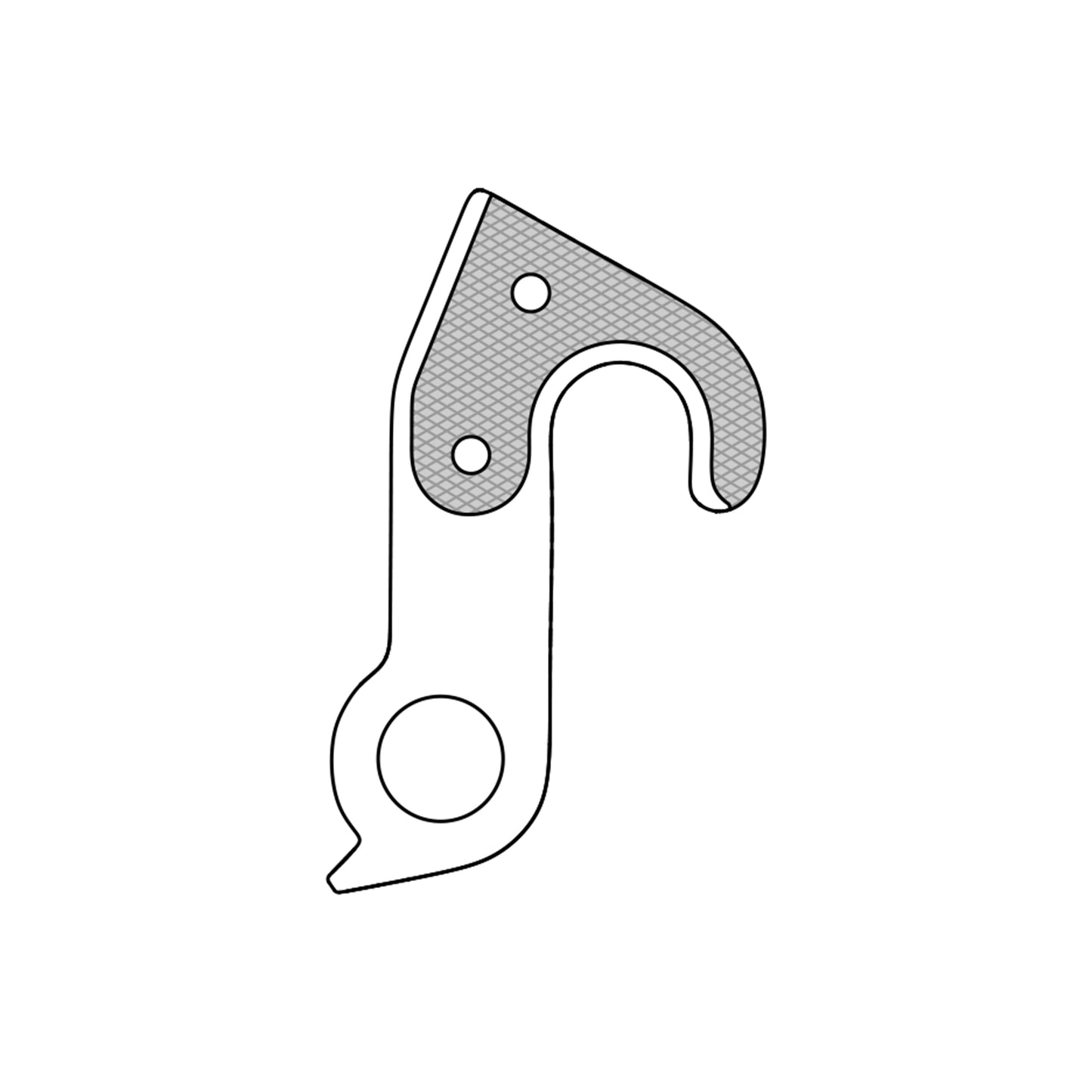 Patte dérailleur alu Marwi pour Canyon GH-270