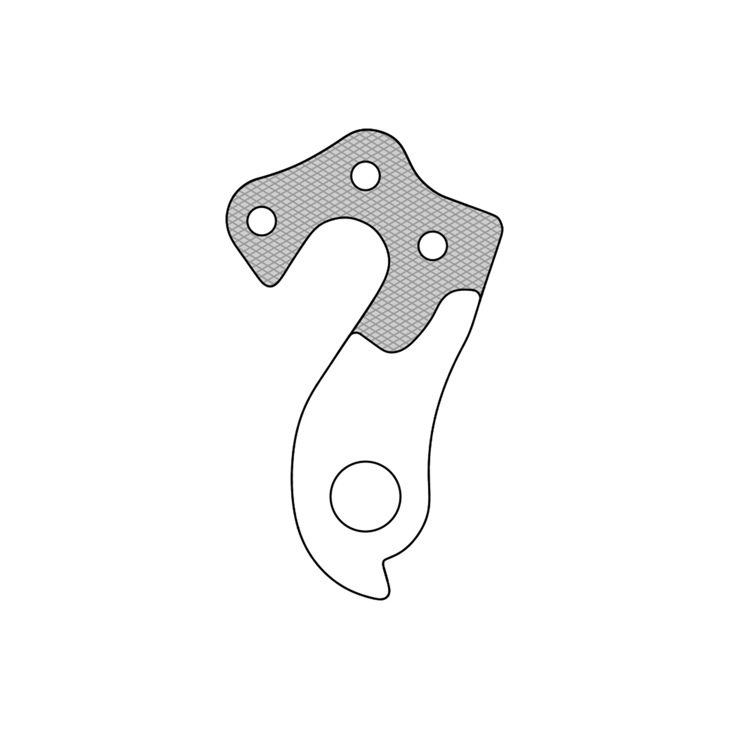 Patte dérailleur alu Marwi pour Bergamont GH-271