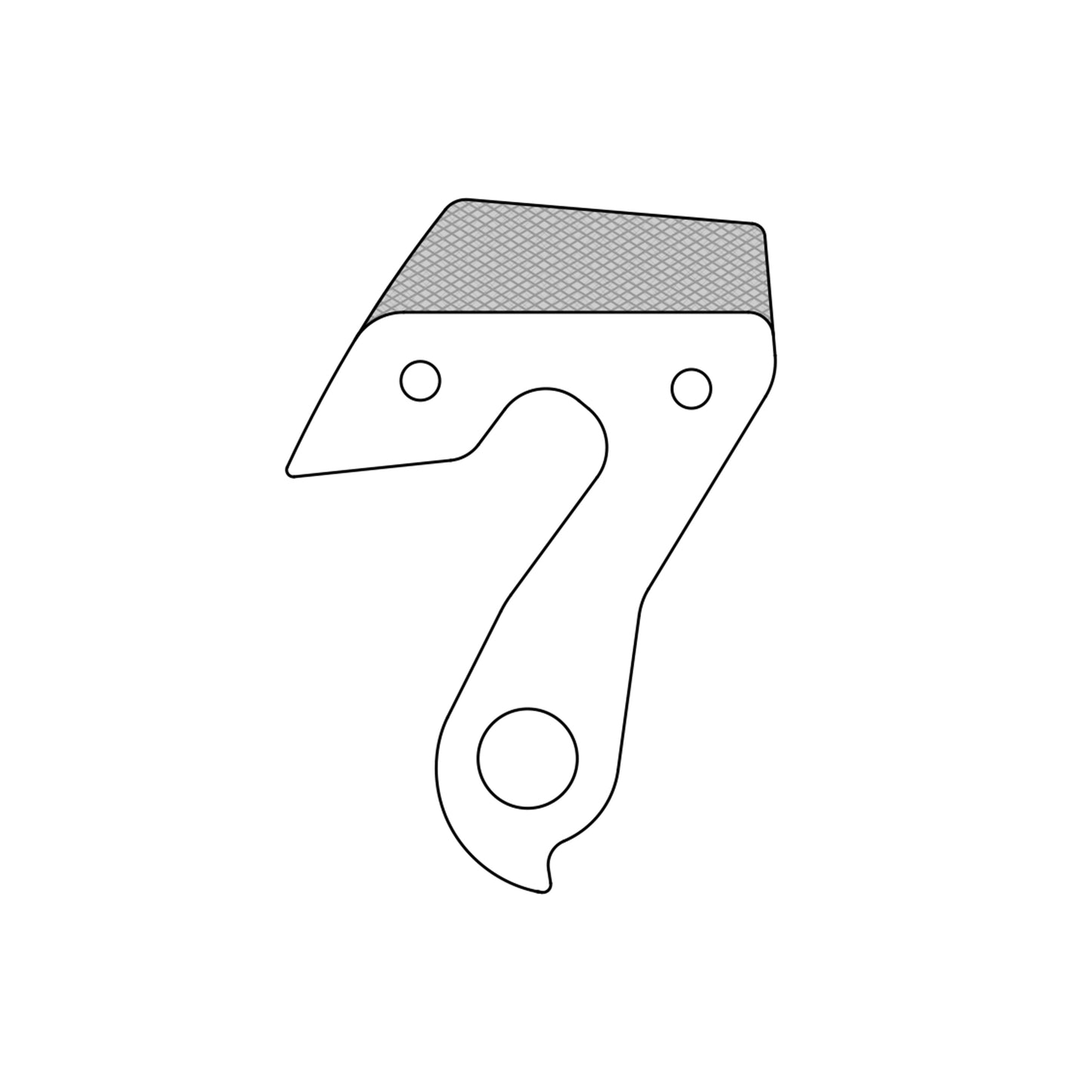 Patte dérailleur alu Marwi pour Bergamont GH-272