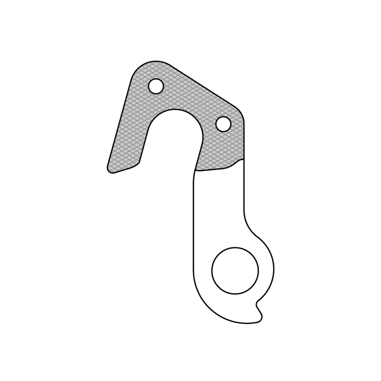 Patte dérailleur alu Marwi pour GT GH-283