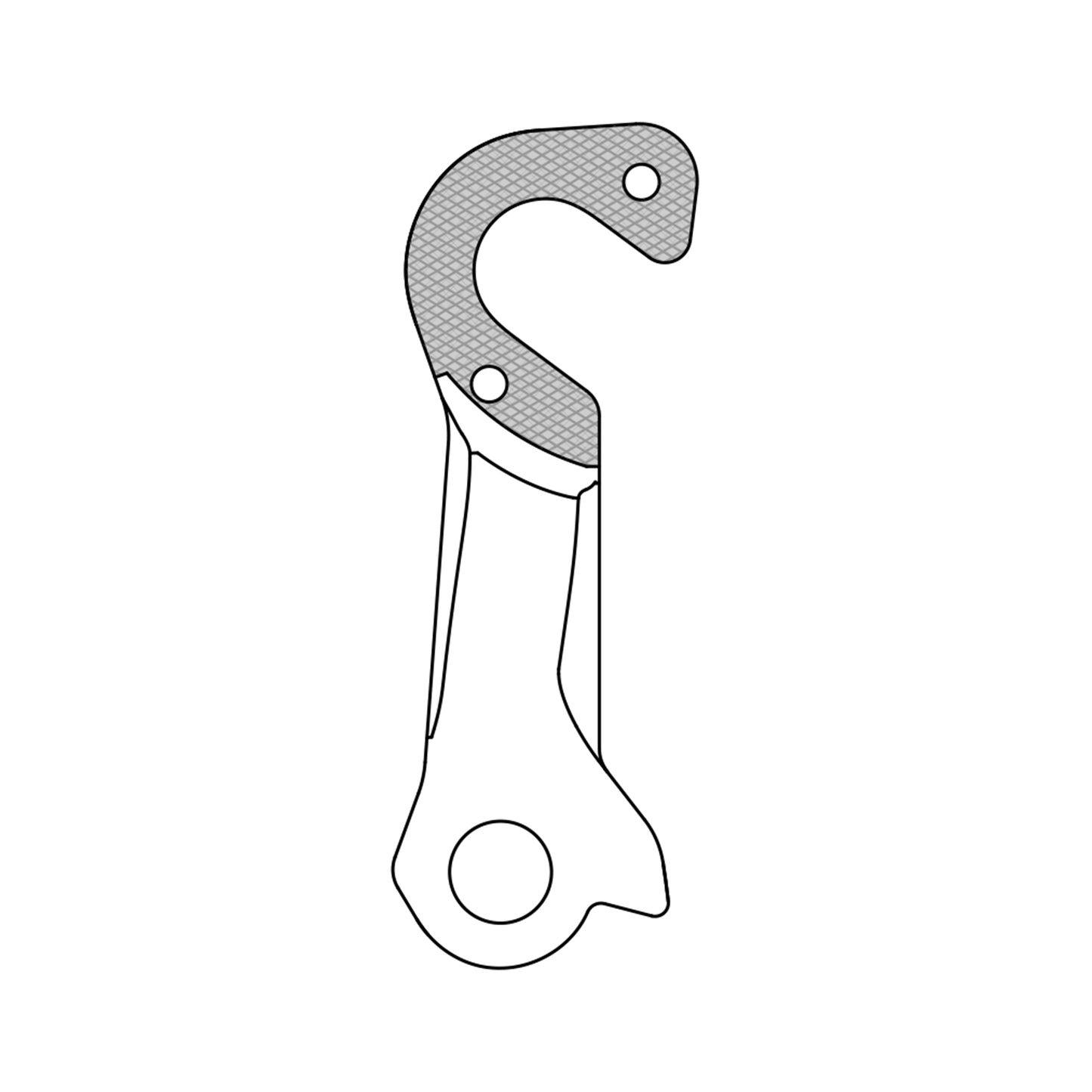 Marwi aluminum derailleur hanger for Cube GH-286