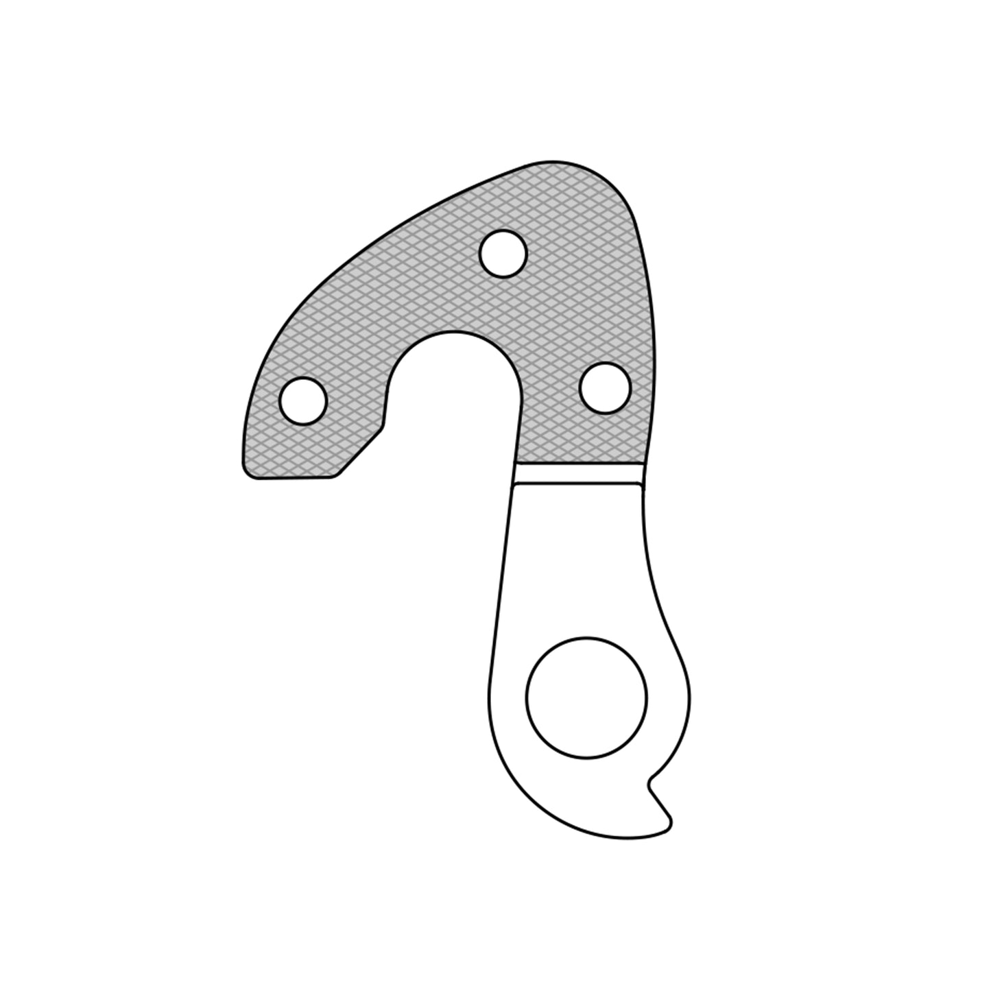 Patte dérailleur alu Marwi pour Focus GH-289