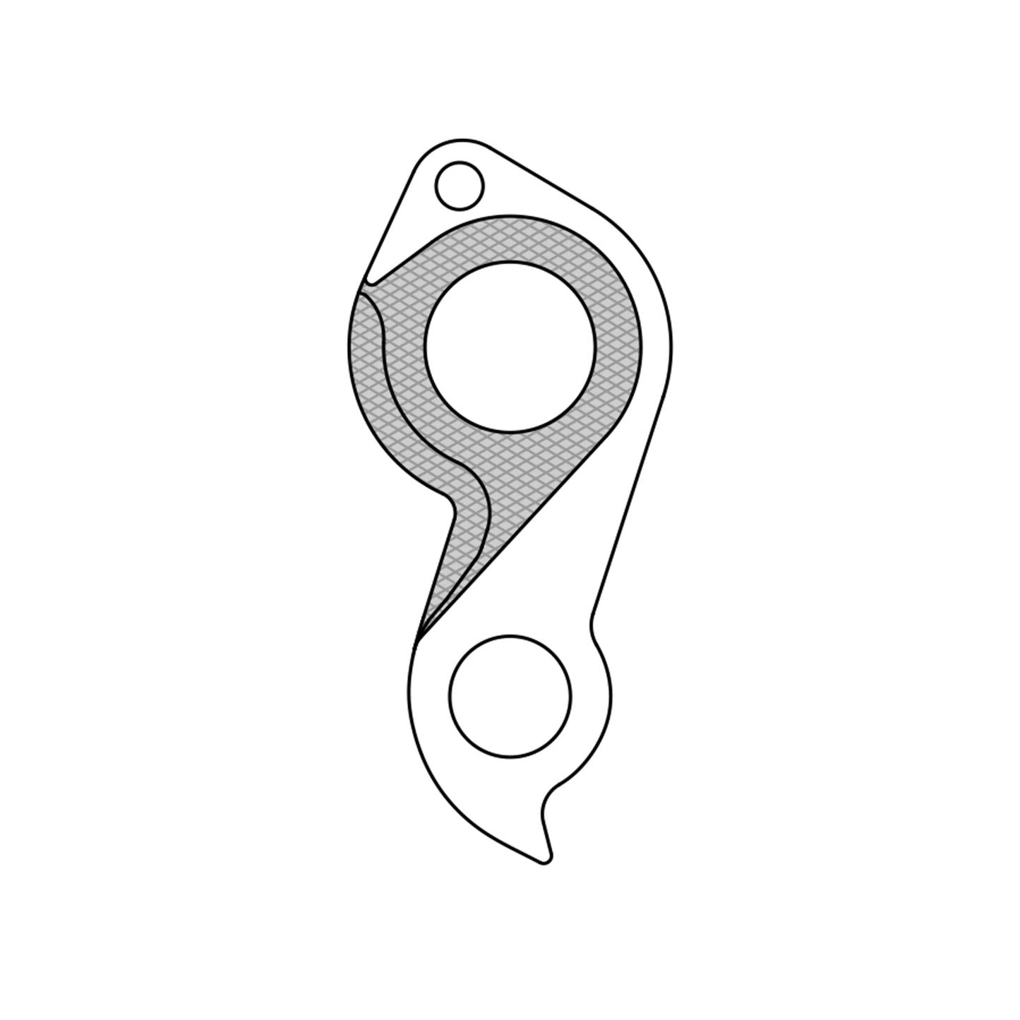 Patte dérailleur alu Marwi pour Focus GH-291