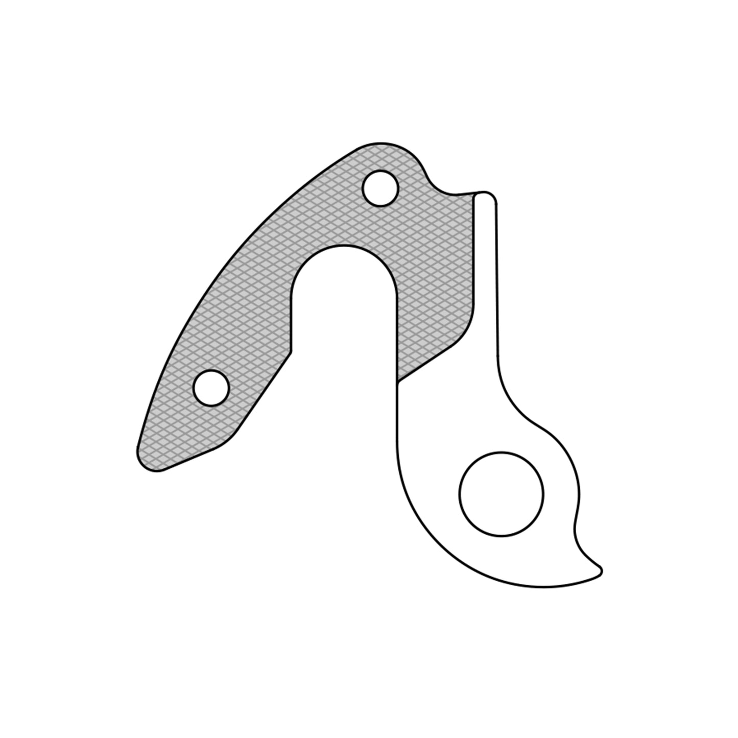 Patte dérailleur alu Marwi pour Haibike GH-301