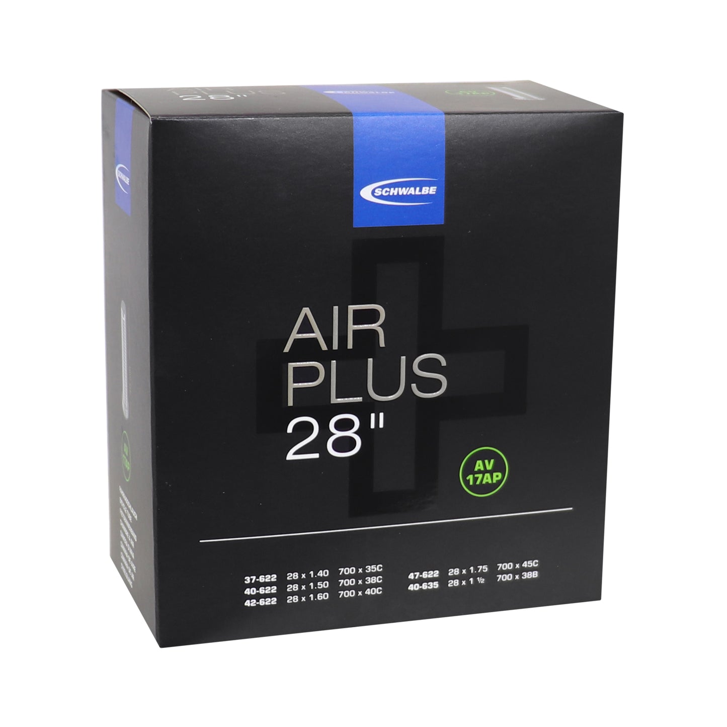 Chambre à air vélo 700 x 35-45 Schwalbe air plus renforcé valve alu standard (av17ap)