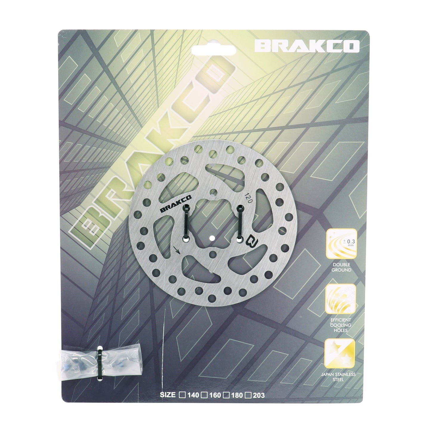 Brakco 120mm 6-hole Electric Scooter Brake Disc