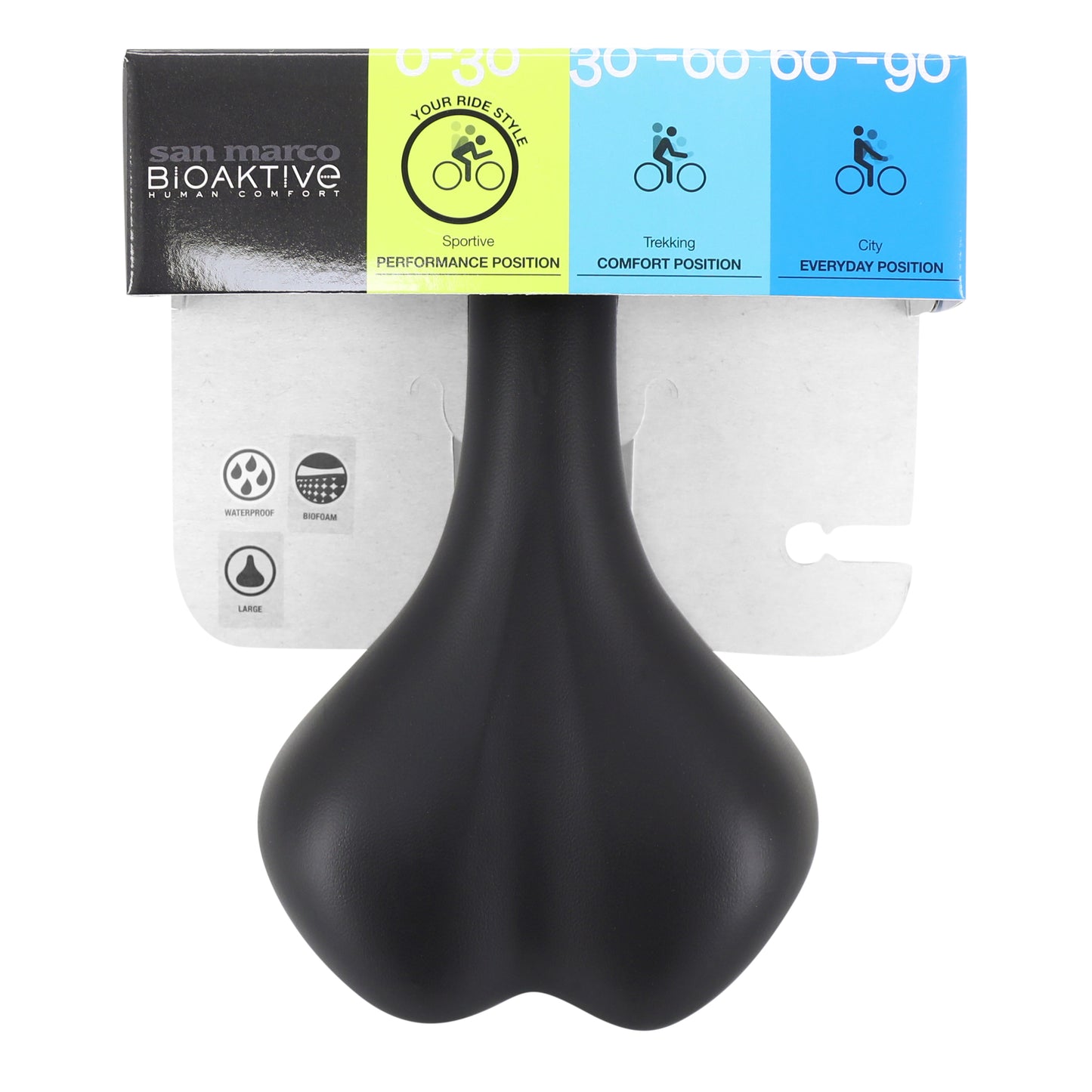 Selle San Marco Bioaktive Sport women's black memory 170x250