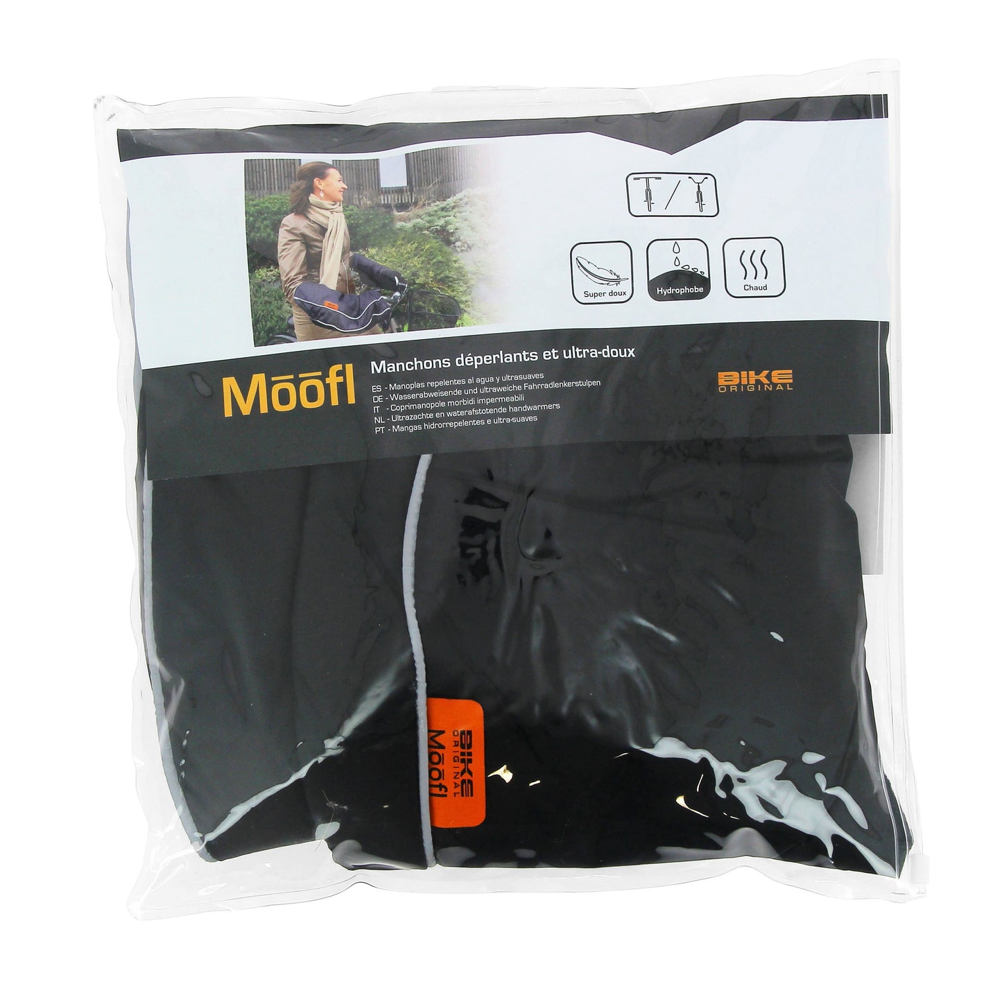Manchons protège-mains vélo PCP MOOFL noir anti froid PCP