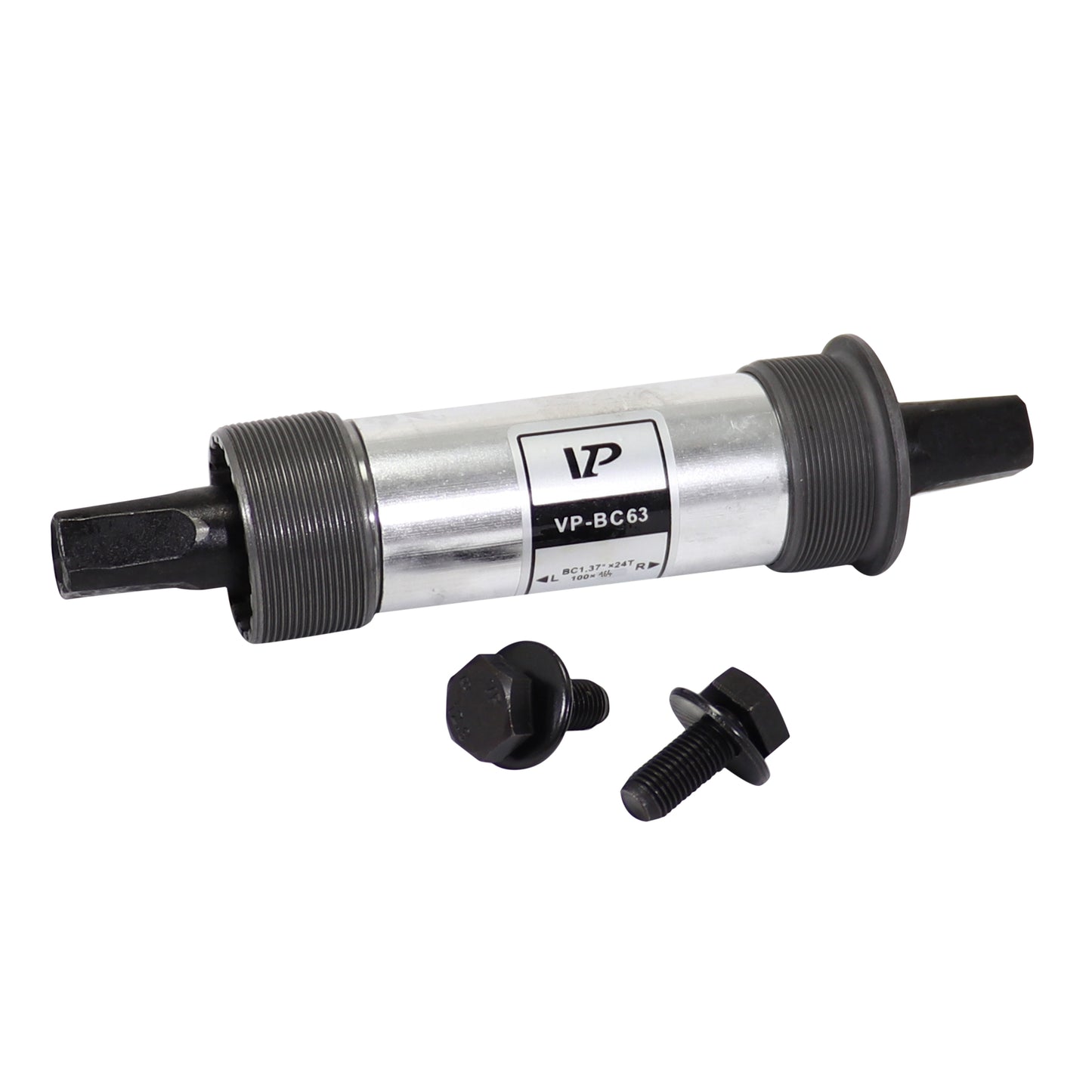 Square taper bottom bracket VP with bearings 164mm English thread - BSC - 1.37x24 (100mm shell) for fat bike