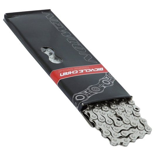 Newton 12-speed e-bike chain, black-silver, reinforced, 138 links, compatible with Shimano and Sram