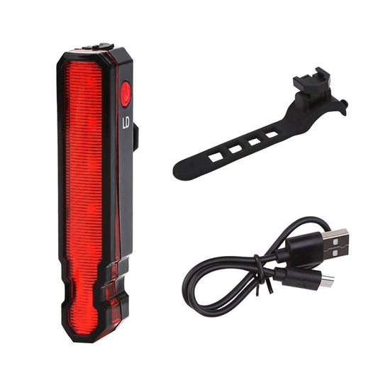 Eclairage vélo - trottinette usb arrière sur tige de selle led avec laser 150 lux pour delimiter une bande au sol PCP