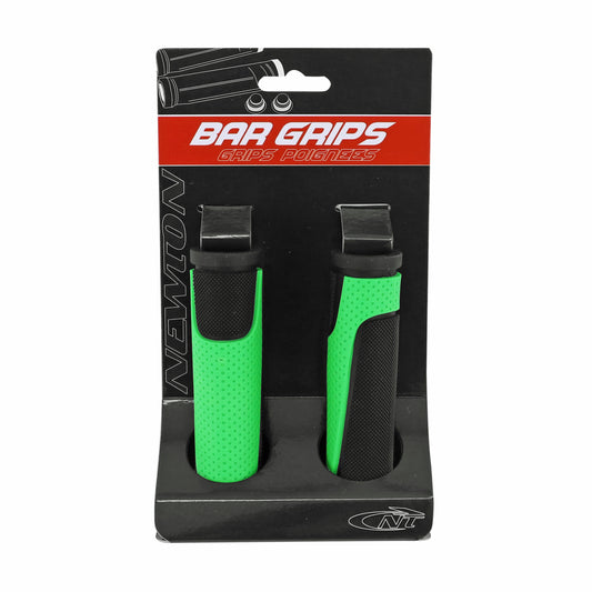 Poignées VTT Newton rubber noir vert 125mm