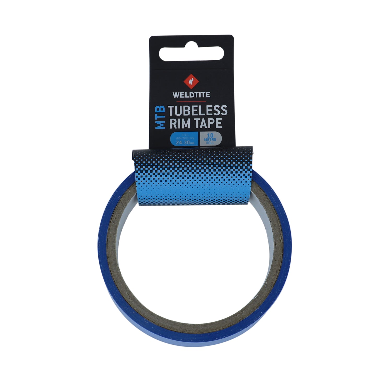 Weldtite adhesive rim tape for converting tubed MTB wheels to tubeless, 24/30mm