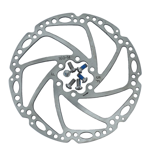 Disque de frein VTT 6 trous Brakco brake 160mm argent PCP