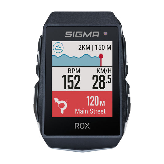 Compteur Sigma rox11.1 evo Gps blanc avec cardio et altimètre