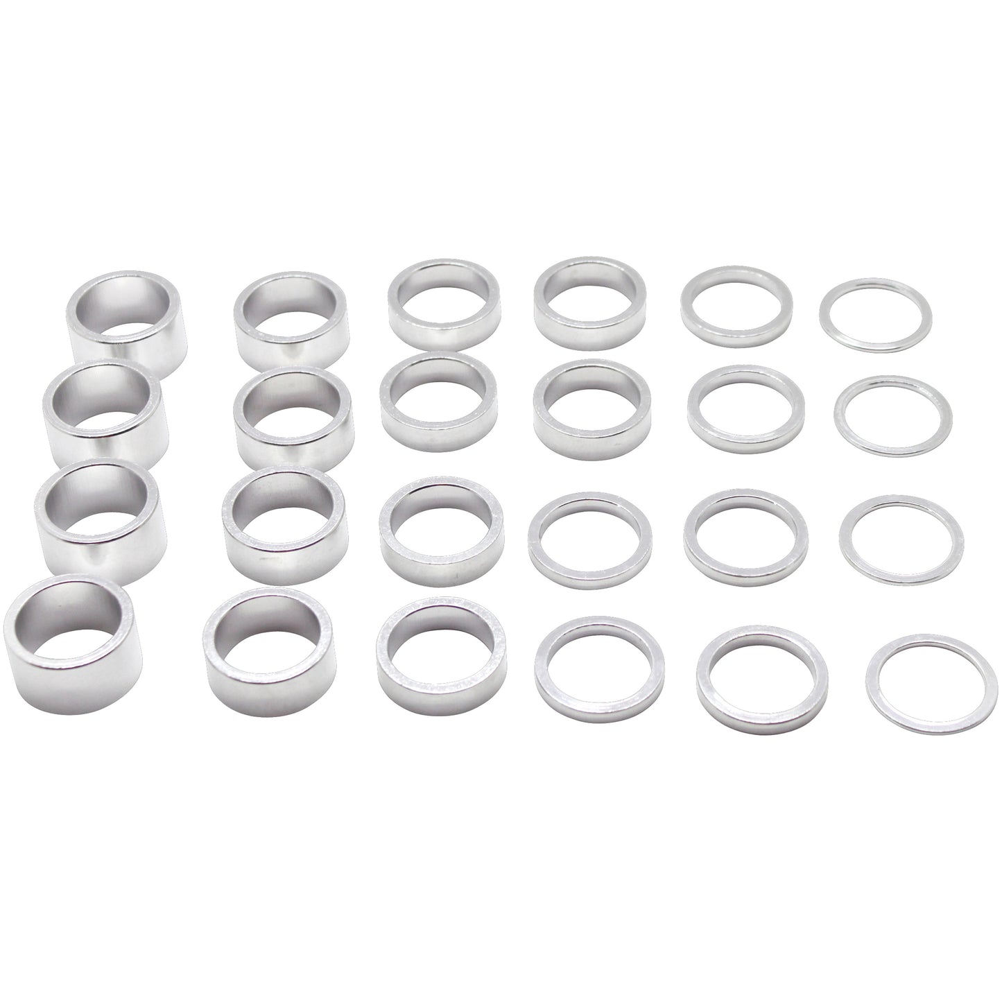 Entretoises direction PCP alu argent 1"1/8 kit complet