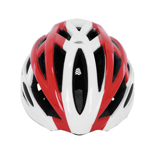 Gist Planet Adult Road Cycling Helmet White-Red In-Mold