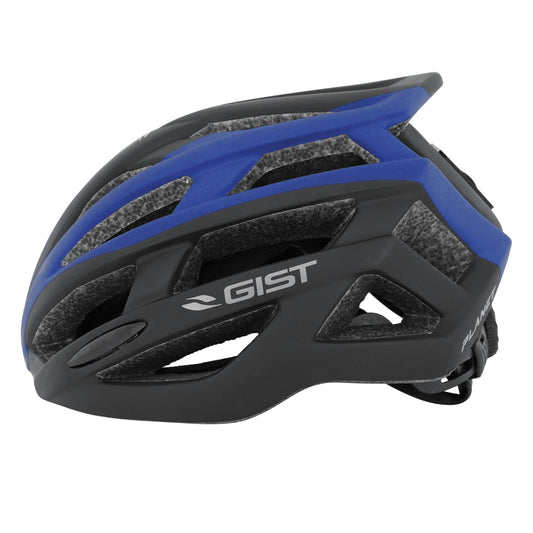 Gist Planet Adult Road Bike Helmet Matte Black-Blue In-Mold