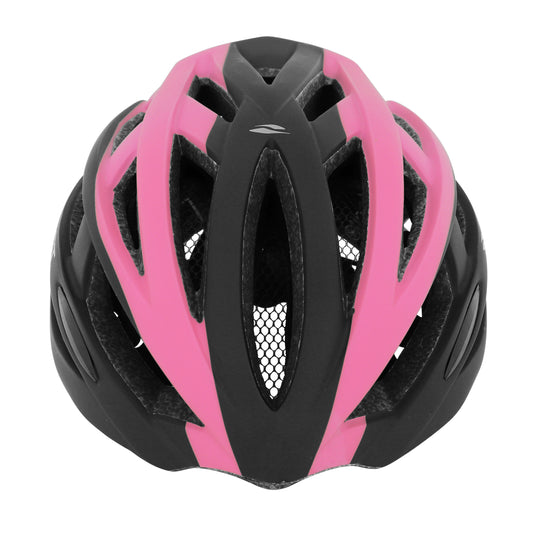 Gist Planet Adult Road Bike Helmet - Matte Black/Pink In-Mold