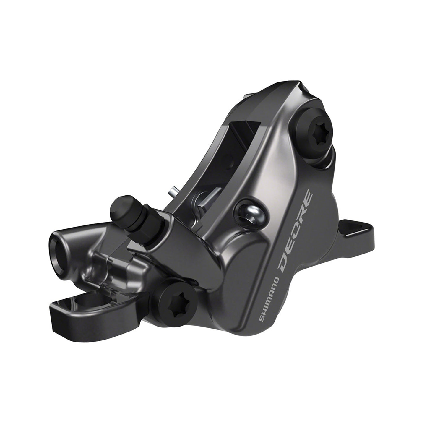 Shimano DEORE 4-Piston Hydraulic Disc Brake Caliper for MTB (Front/Rear), Black