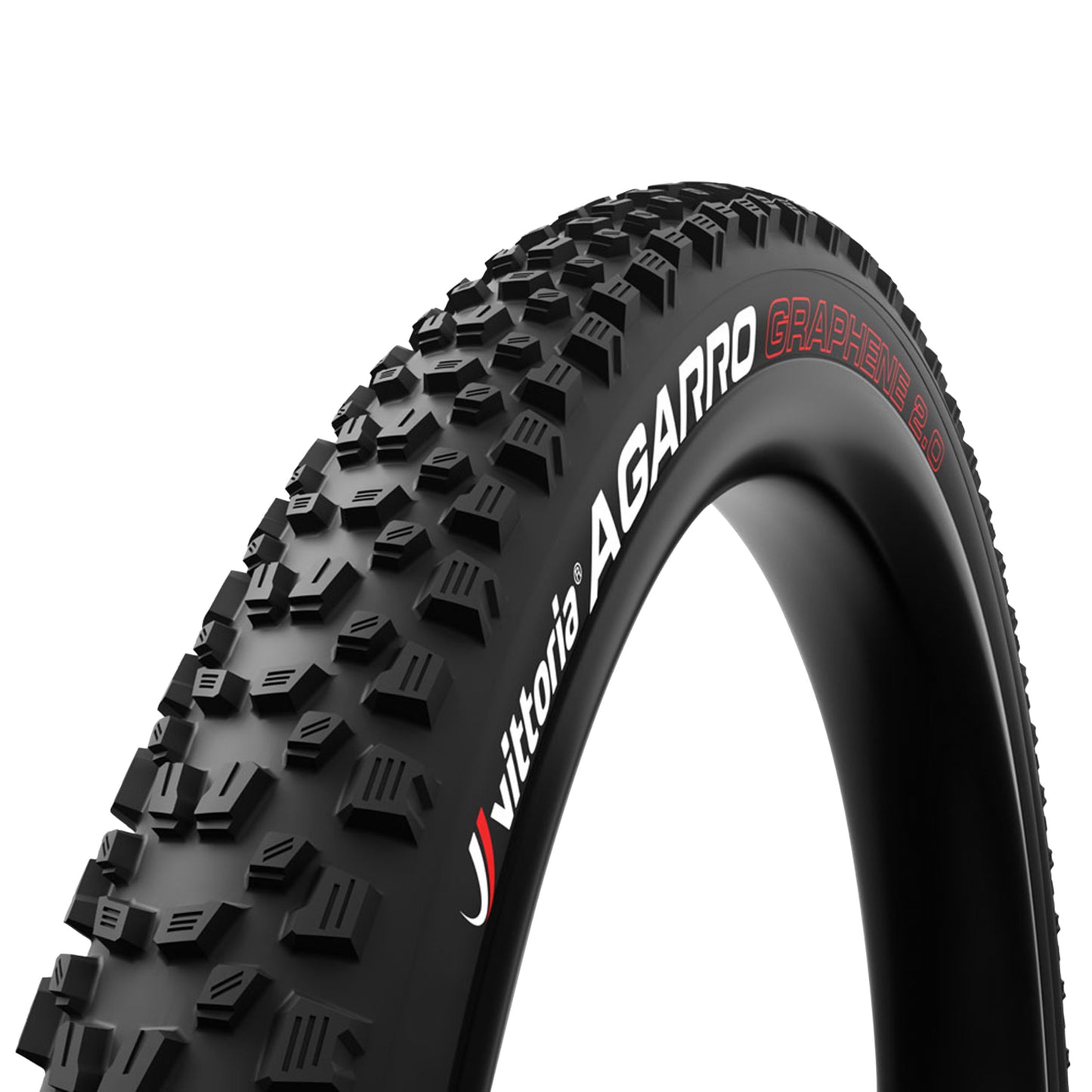 Pneu VTT Enduro 29 X 2.60 Vittoria Agarro TNT Trail Graphene 2.0 Noir Tubeless Ready TS (65-622) -Terrain Polyvalent-