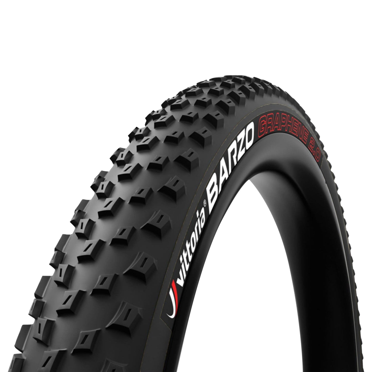 Pneu VTT 29 X 2.10 Vittoria Barzo Graphene 2.0 TNT Tubeless Ready Noir TS (52-622) -Terrain Polyvalent-