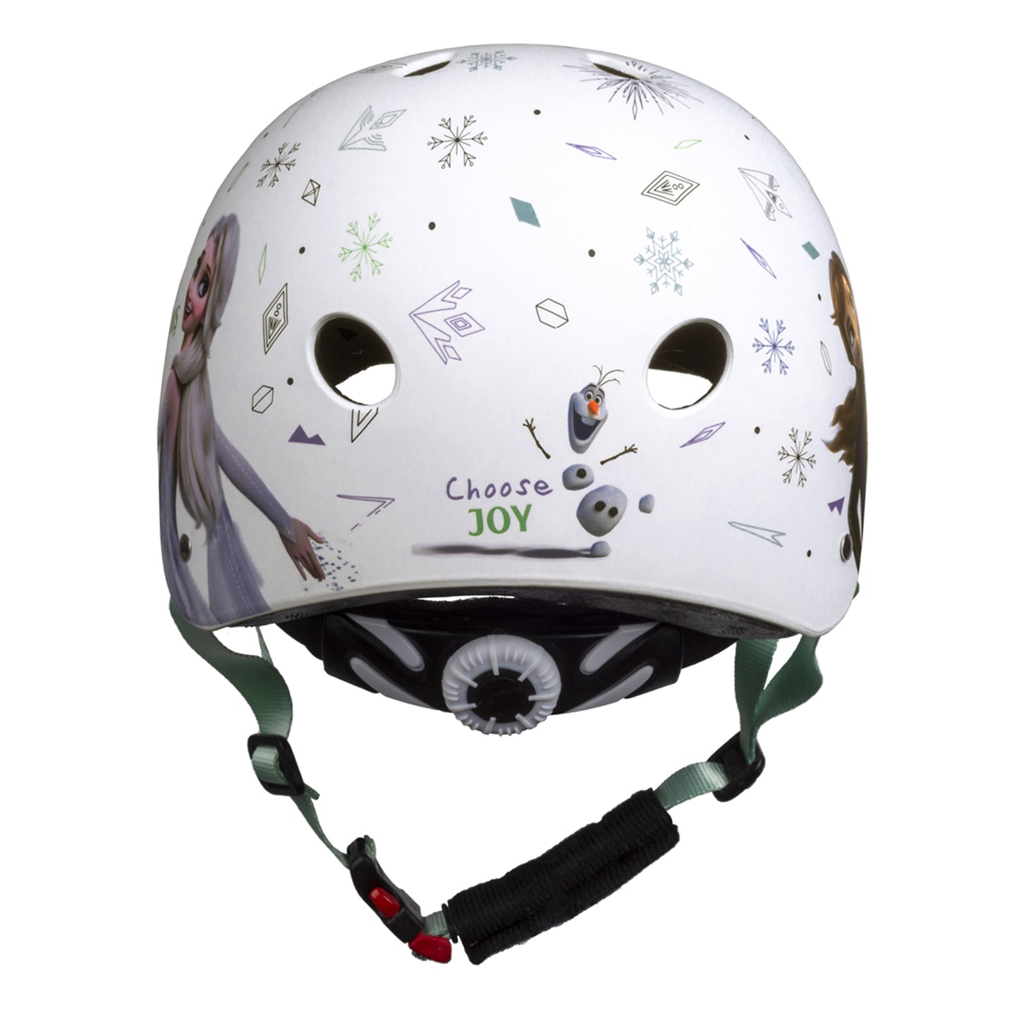 Casque vélo enfant Disney v3 frozen blanc avec molette réglage