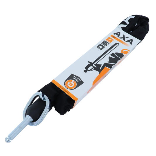 Antivol vélo chaîne à bouclé Axa ULC-130 pour fer à cheval diam 5.5 mm l1.30m noir profondeur 50 mm diam 10 mm