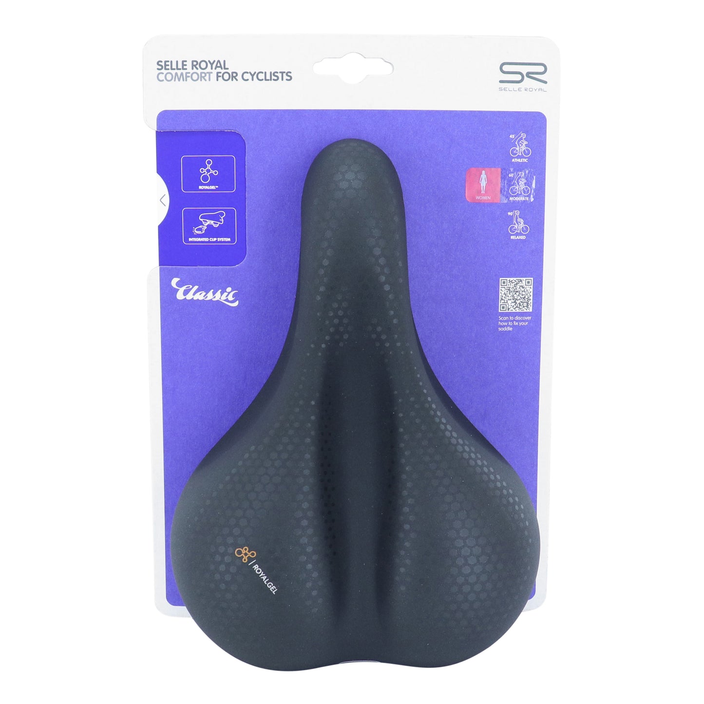 Selle Royal Avenue Gel Trekking anatomic channel black 258x183