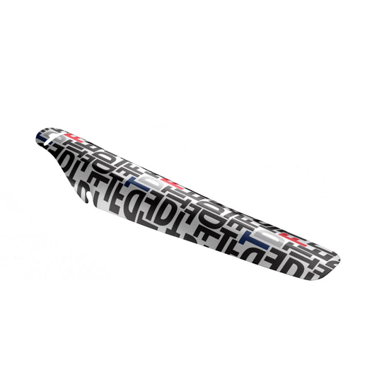 Velox TDF Rear Mudguard White/Red/Black Capello (unit)