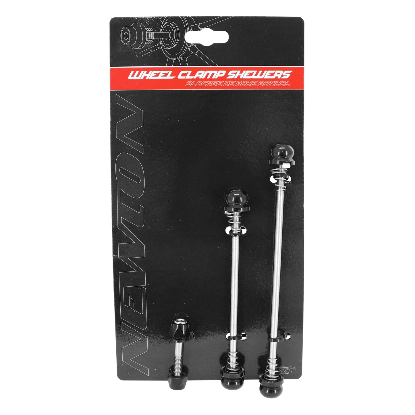 Blocage rapide VTT roues + selle Newton kit 3 pcs