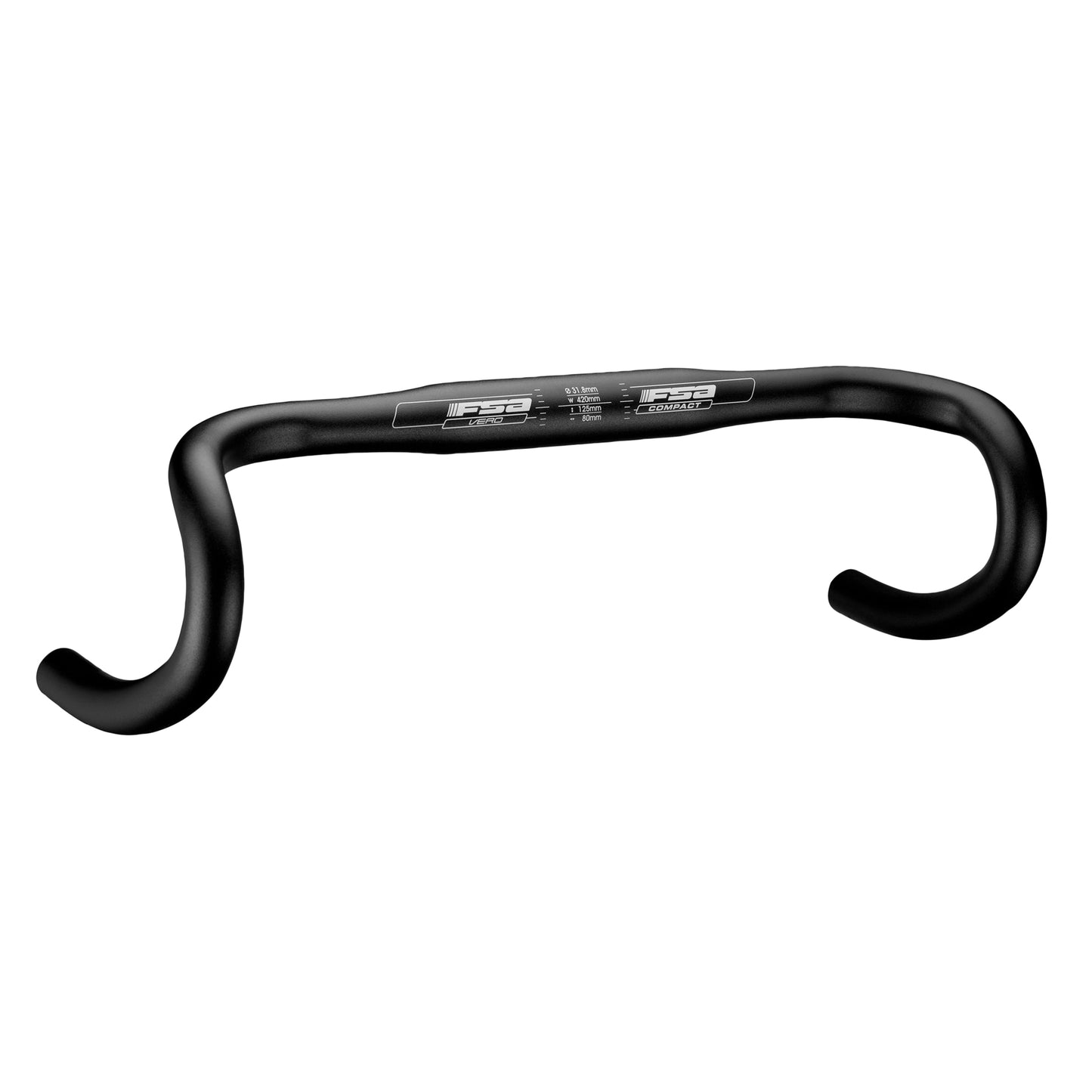 Cintre Route Fsa vero alu noir 31,8 l 44 extérieur (axe-axe 42cm)