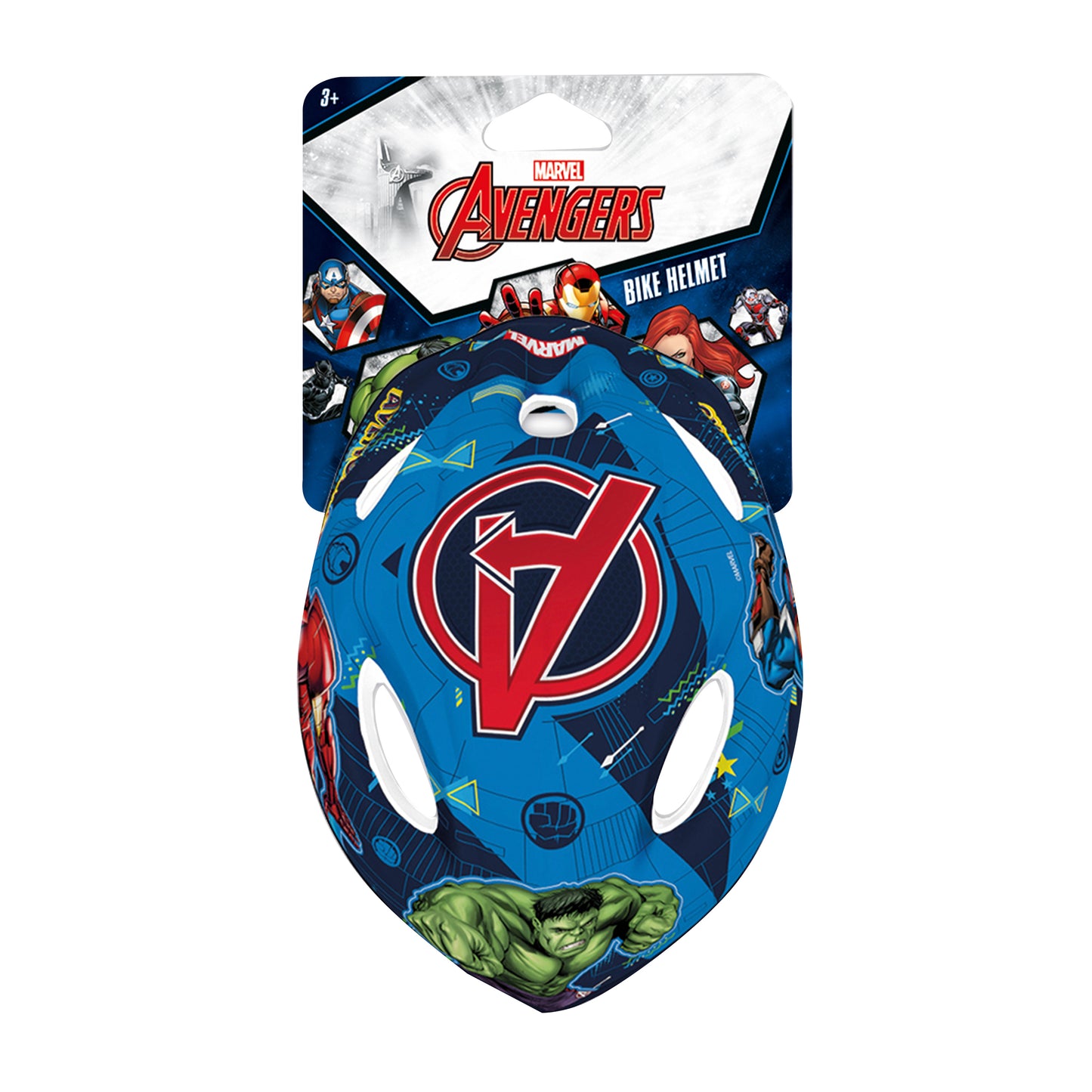 Casque vélo enfant Disney v2 avengers bleu avec molette réglage