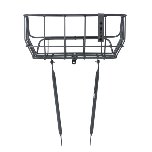 Porte-bagage vélo avant Basil Portland panier 25L noir mat