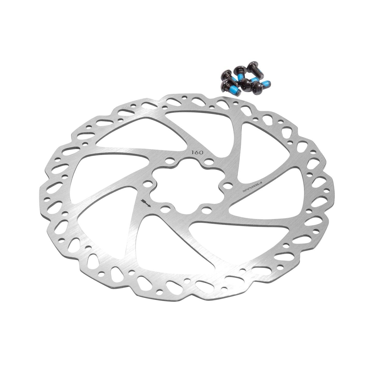 Disque de frein VTT 6 trous Fibrax compatible Shimano et autres 160mm