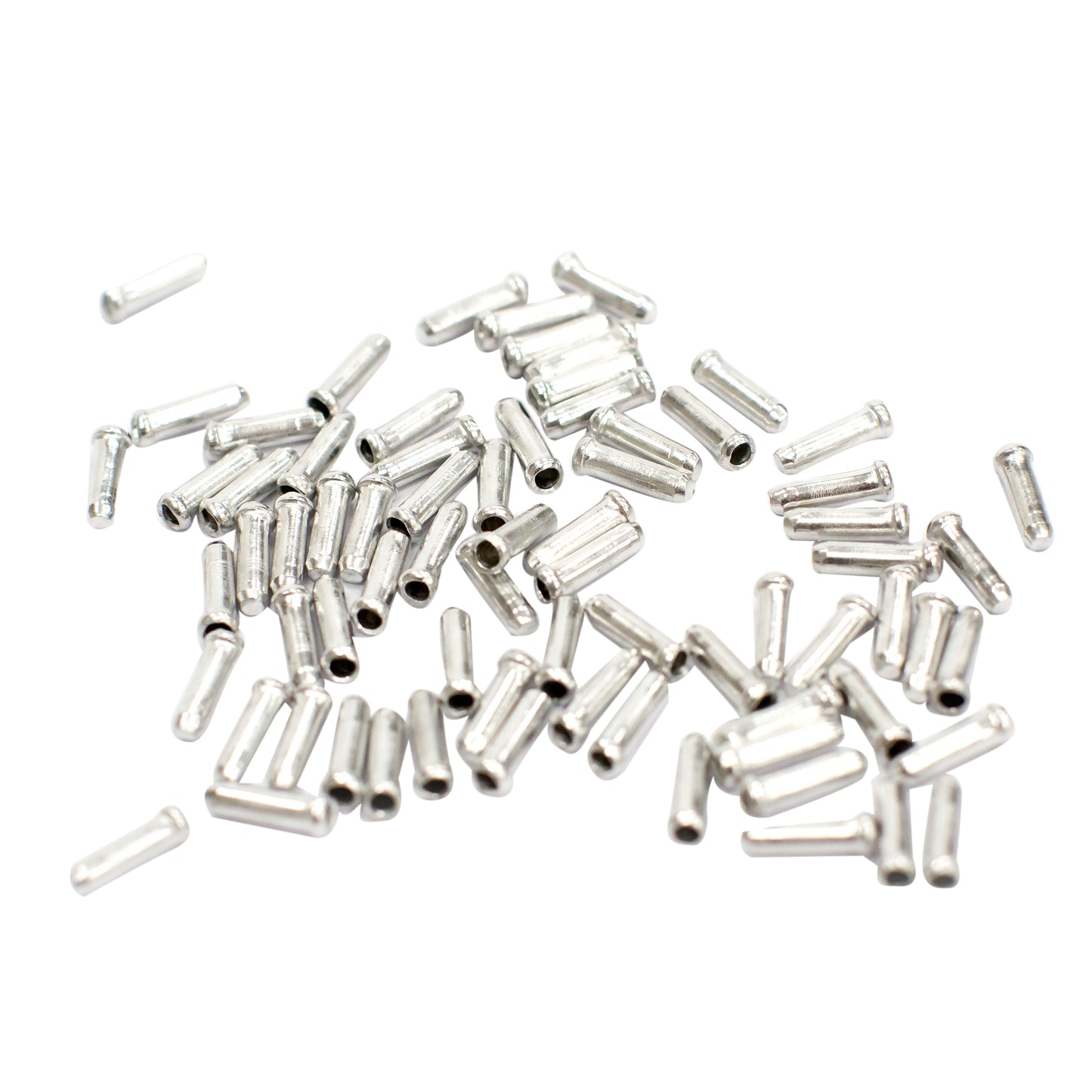 Embout de câble dérailleur-frein Fibrax 1,5-1,8mm argent (boite de 500)