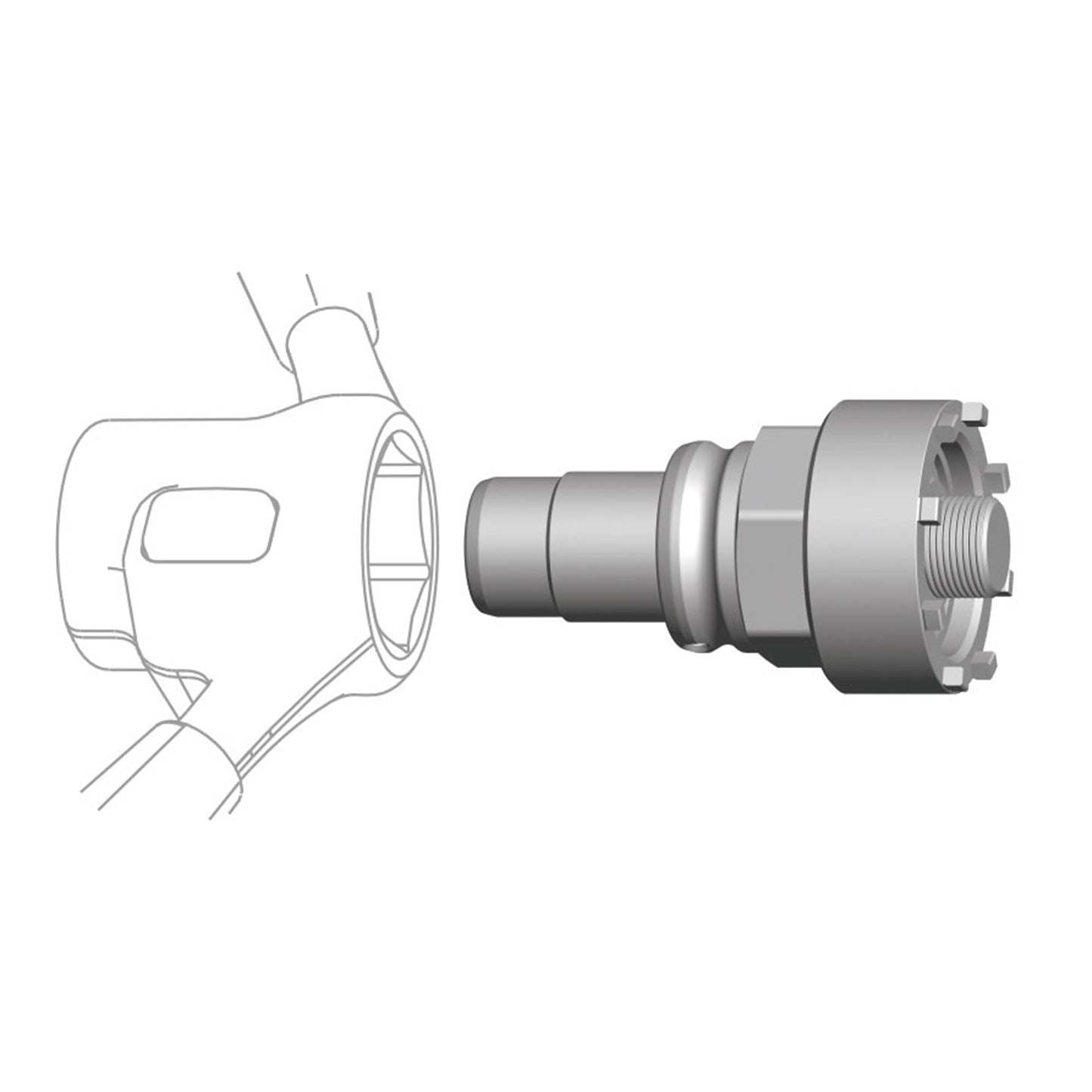 Outil Cyclus pour écrou VAE Brose Panasonic