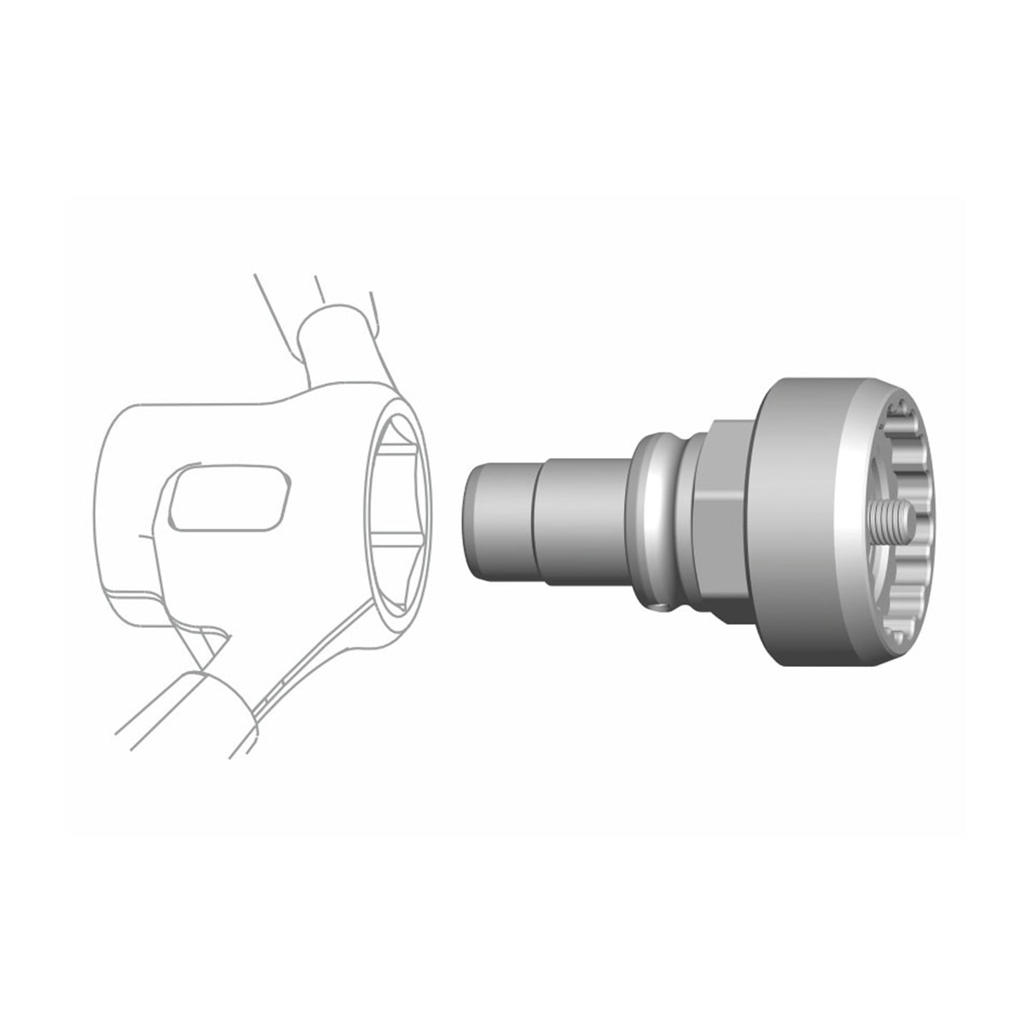 Cyclus Tool for Shimano Steps 6000 E-bike Nut