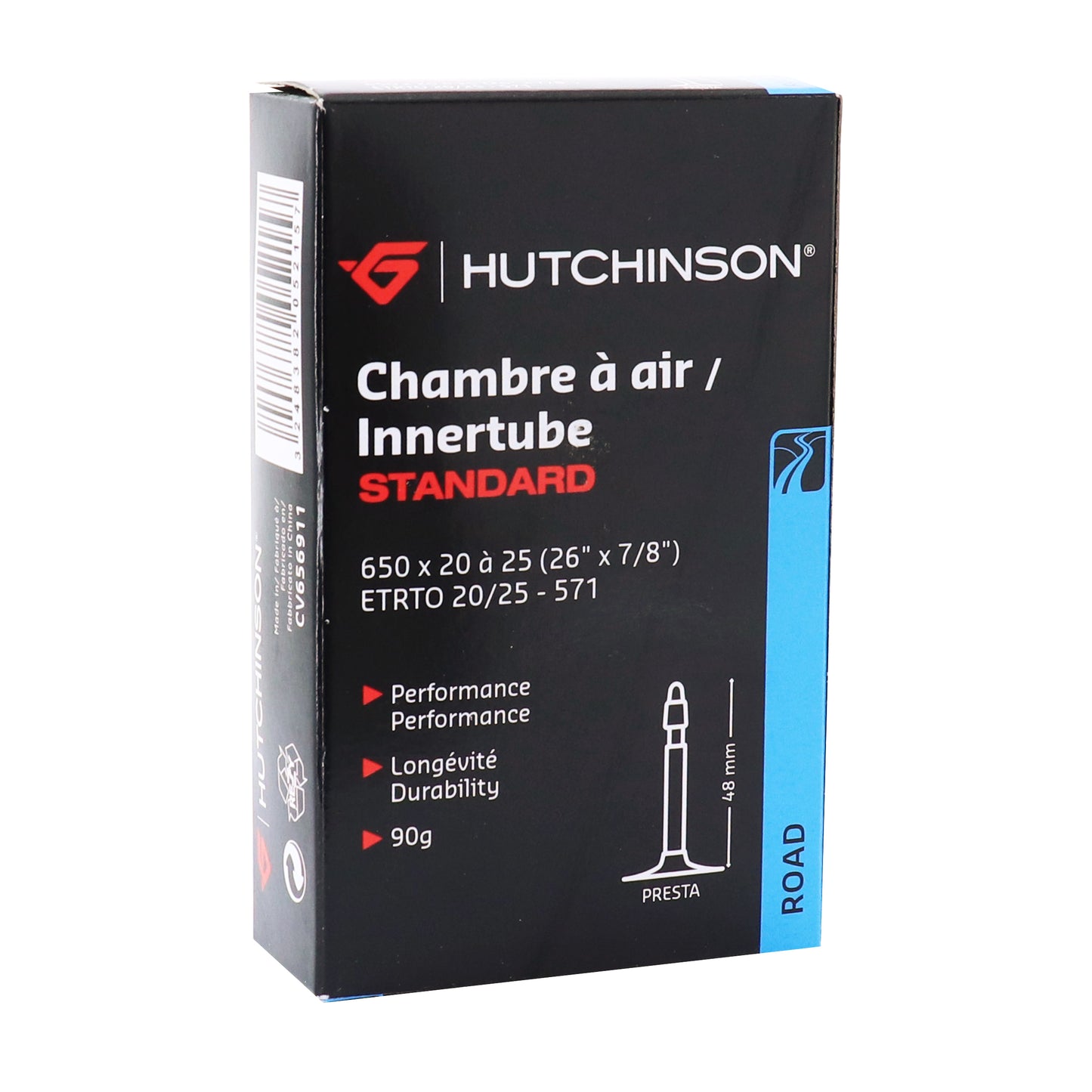 Bicycle inner tube 650 x 20-25 Hutchinson Presta valve 48 mm