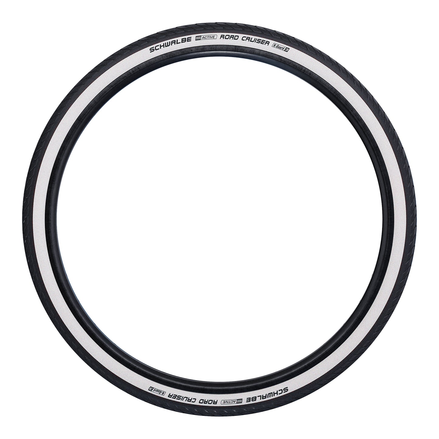 Urban Hybrid Bike Tire 700 X 32 Schwalbe Road Cruiser HS484 Black with Tan Sidewall TR (32-622)